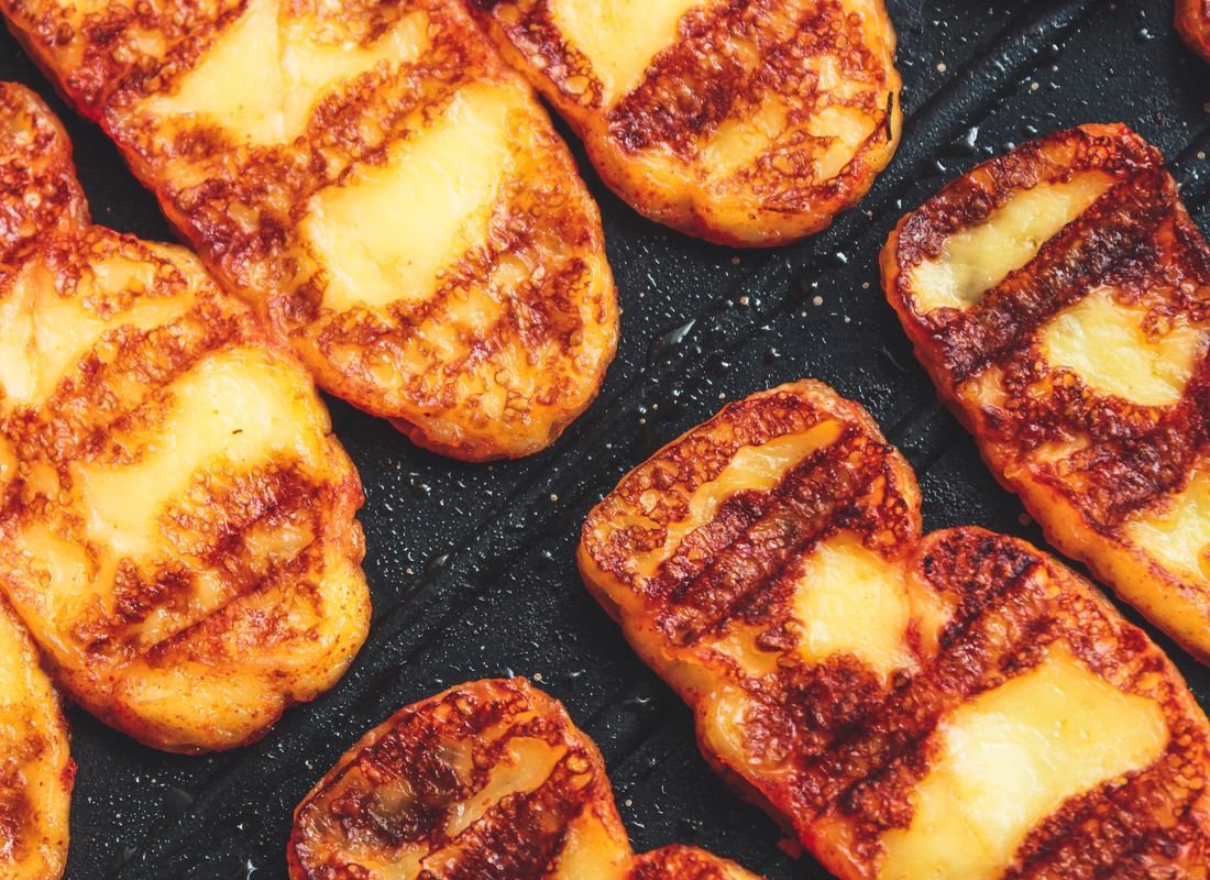 Queijo coalho grelhado no espeto
